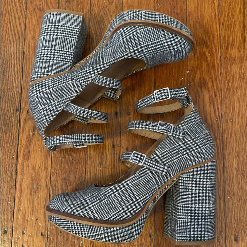 Perfect Pair Platform Free People Plaid